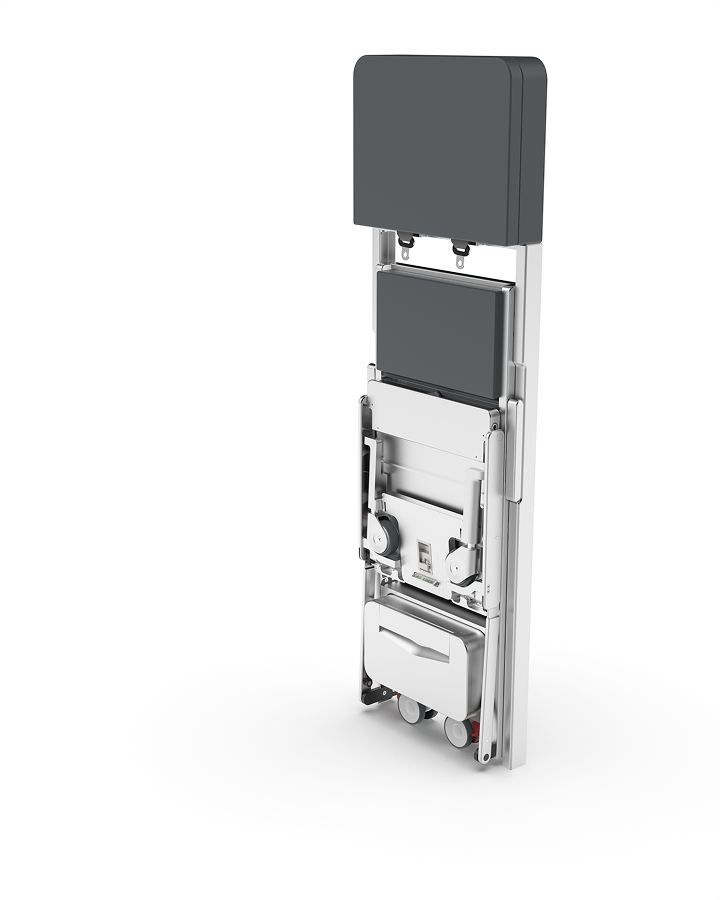 Folded CAS / OBW
                            (Cabin Attendant Seat / On-Board Wheelchair)