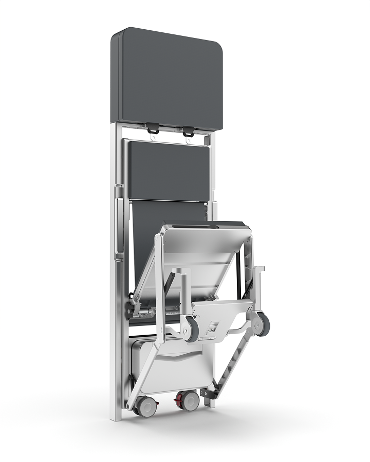 Continue folding Jump Seat Duo (OBW) until it reaches it’s gully vertical position